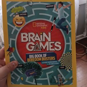 National Geographic Brain Games Big Book of Boredom Busters - Blue & Red